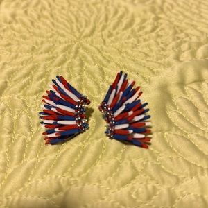 Red, white, and blue Mignonne Gavigan earrings